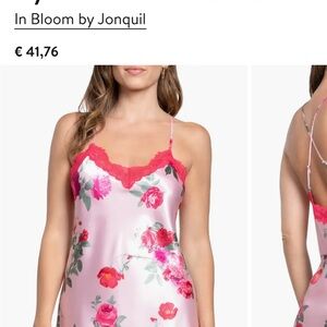 In Bloom by Jonquil women’s Alyssa Floral Satin Chemise